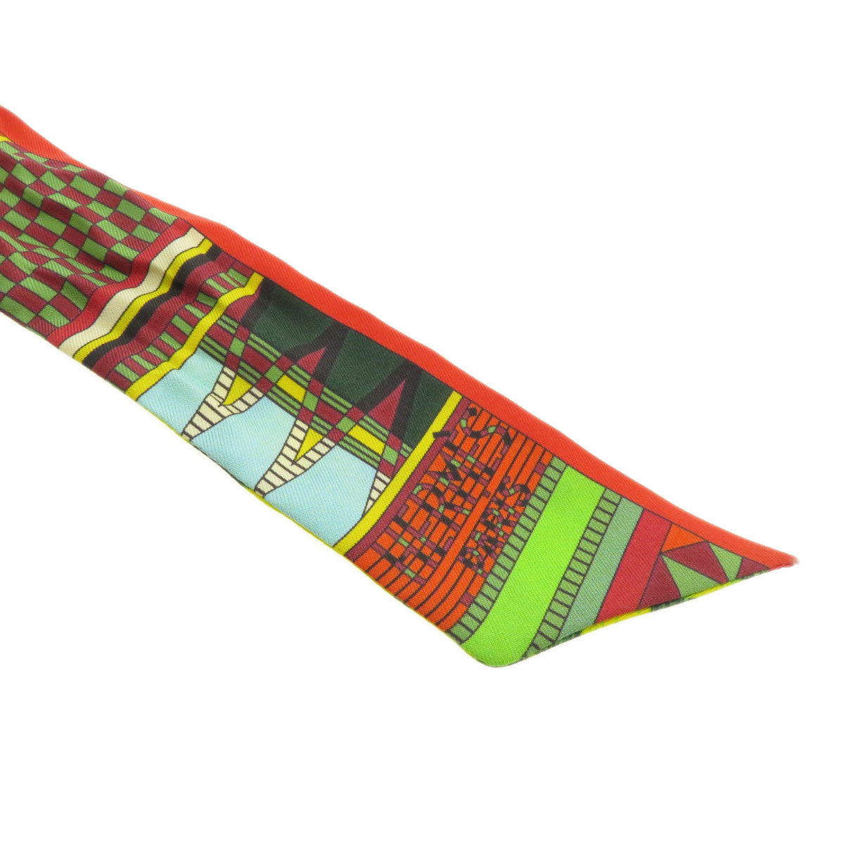 HERMES scarf silk multicolor Twilly Women  d