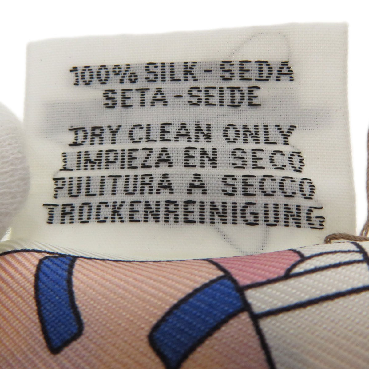 HERMES scarf silk white Twilly Women  d