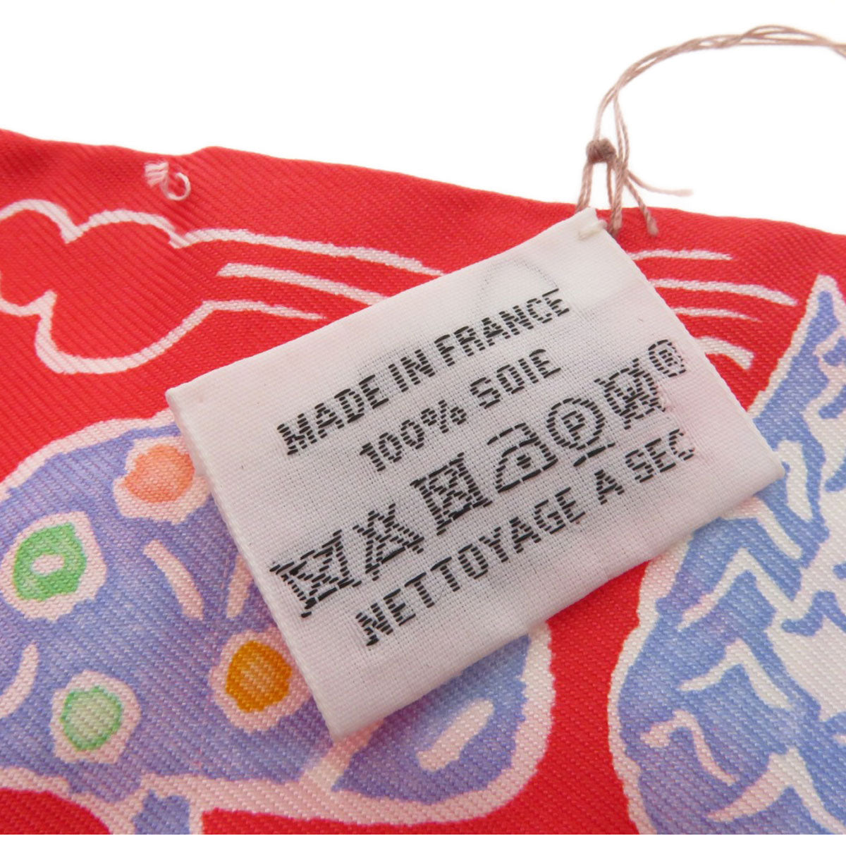 HERMES scarf silk Red Twilly Women  d