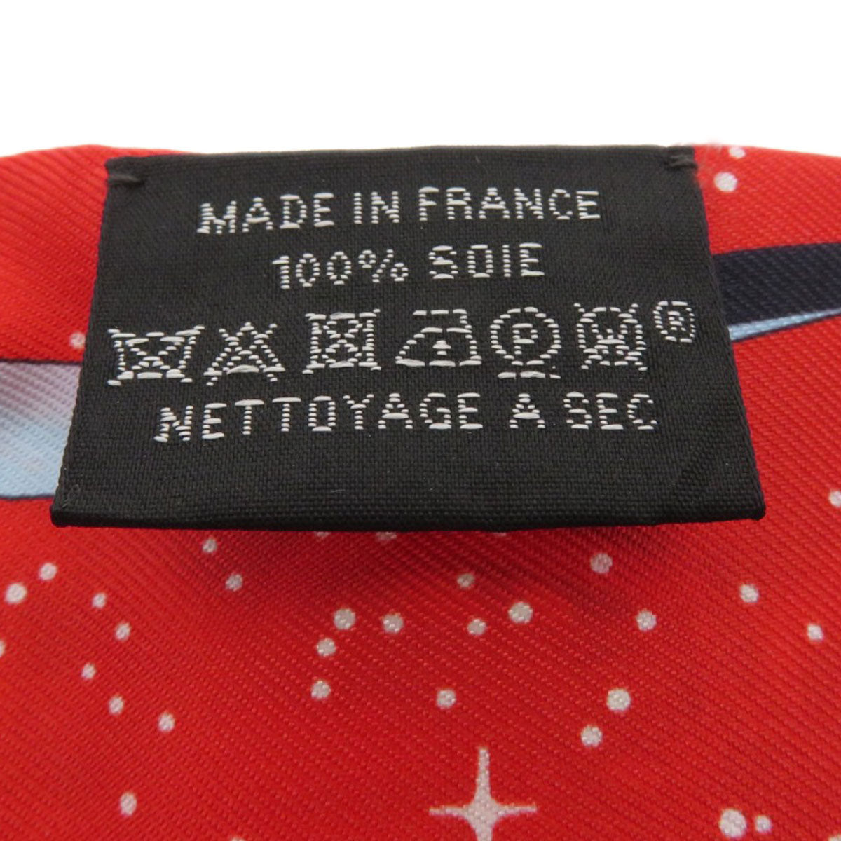HERMES scarf silk Red Twilly Women  d