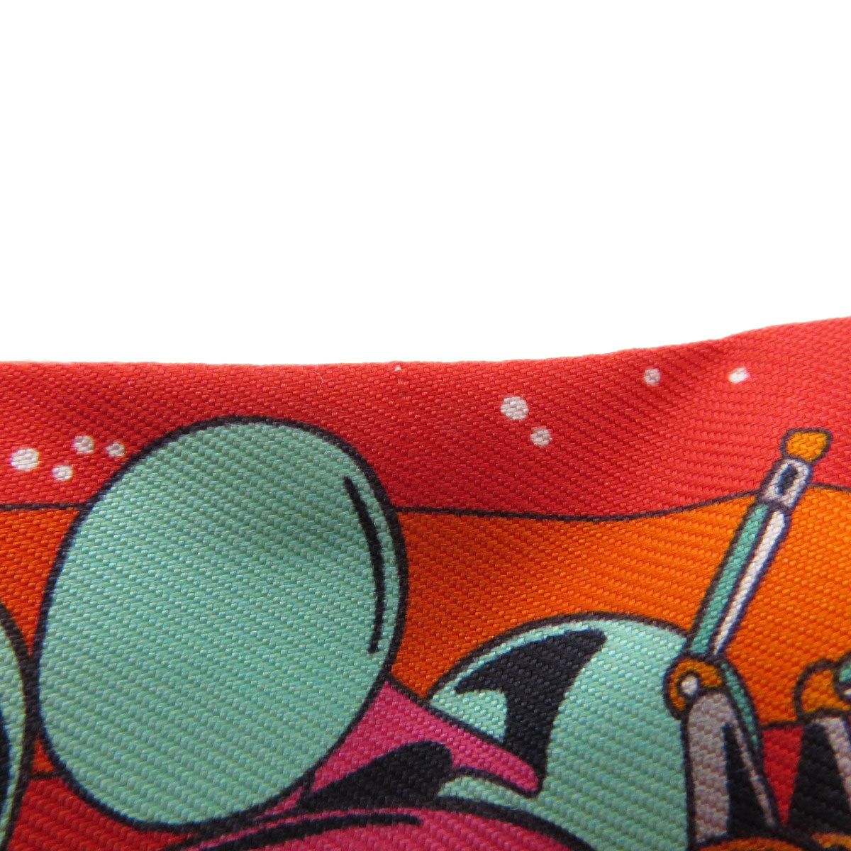 HERMES scarf silk Red Twilly Women  d