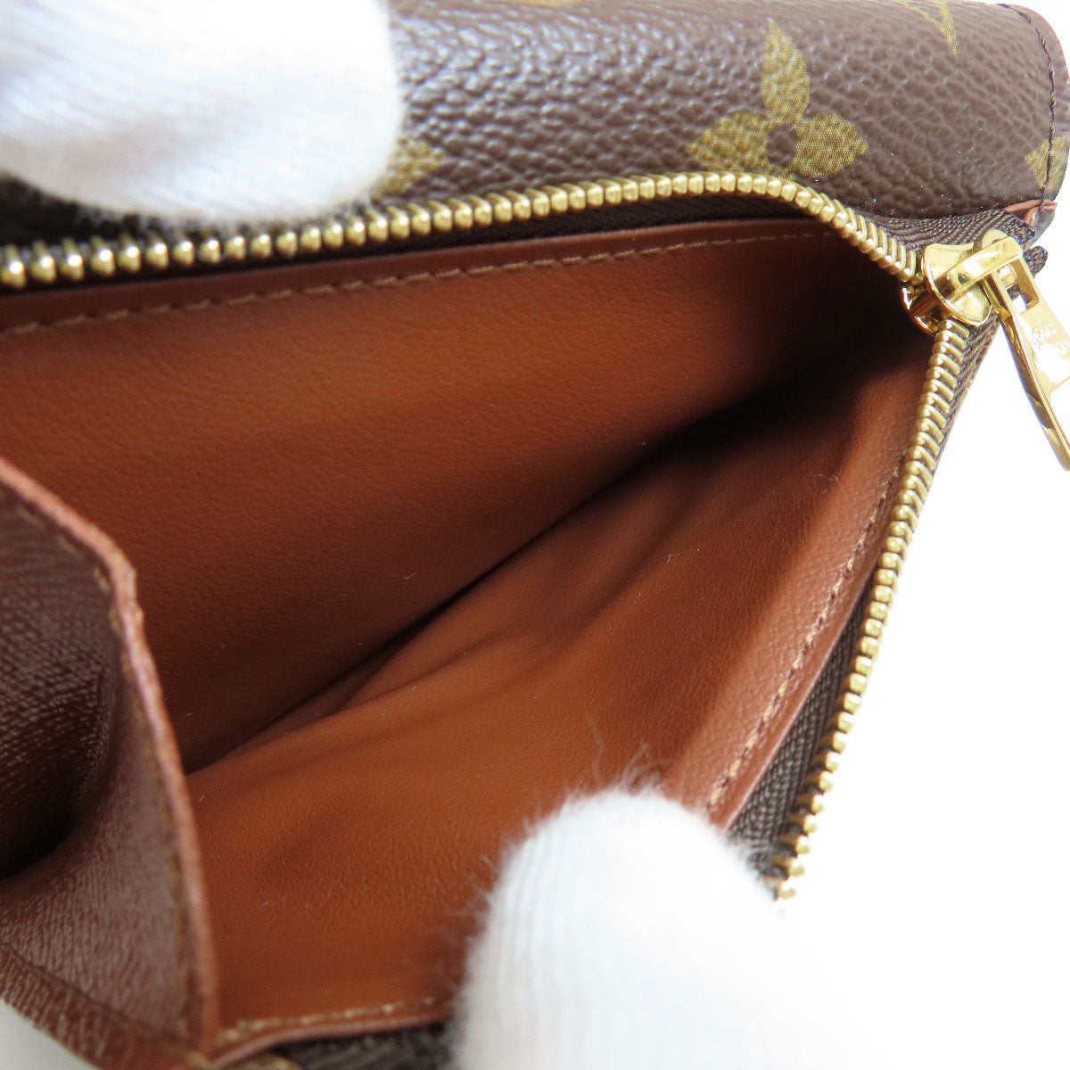 LOUIS VUITTON Bifold Wallet M60402 Monogram canvas Brown Portefeuille Anais Women  d