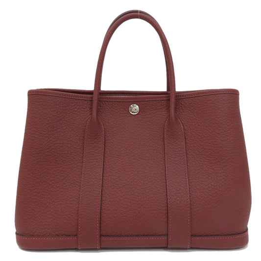 HERMES Tote Bag Negonda Brown Garden Party TPM SilverMetal Women  d