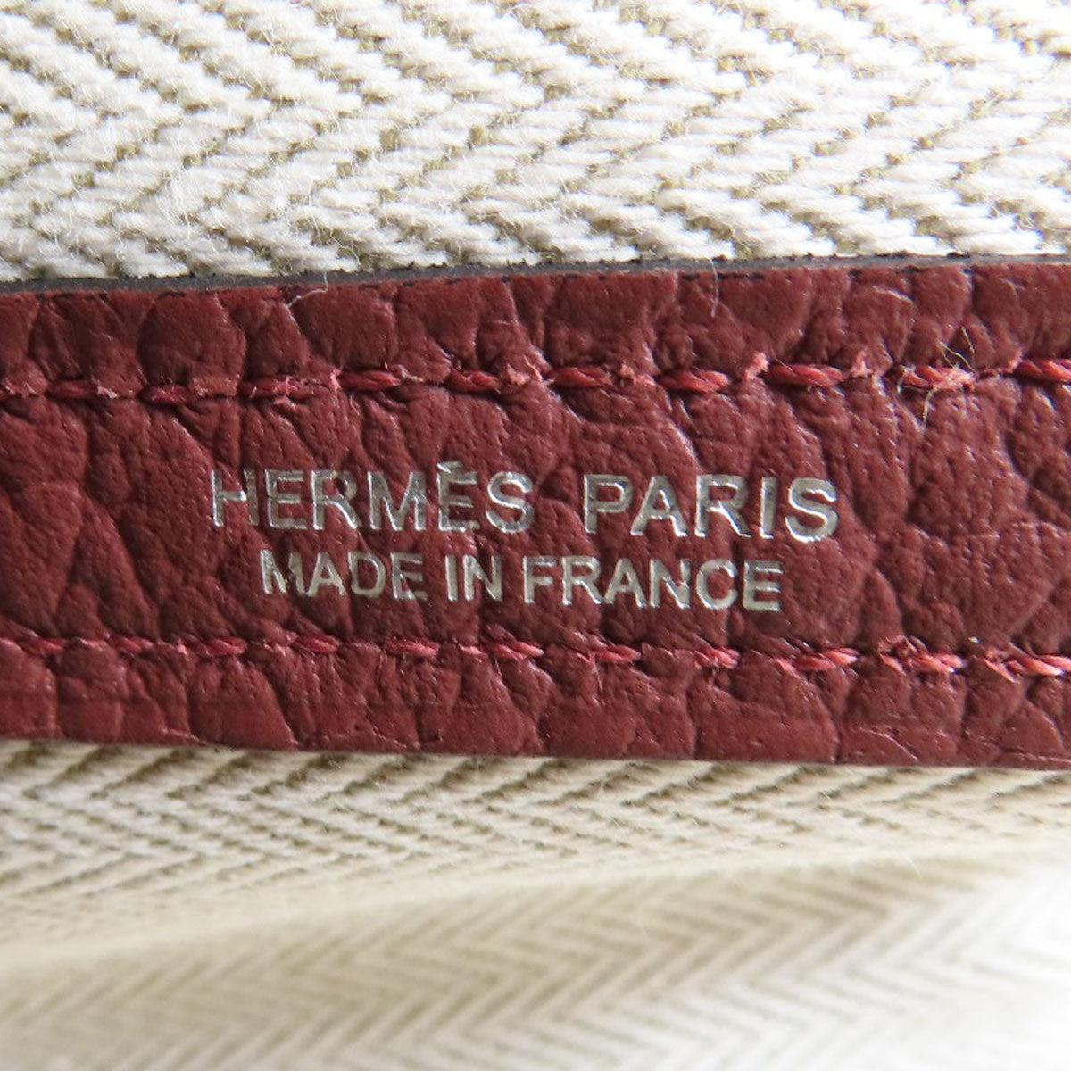 HERMES Tote Bag Negonda Brown Garden Party TPM SilverMetal Women  d