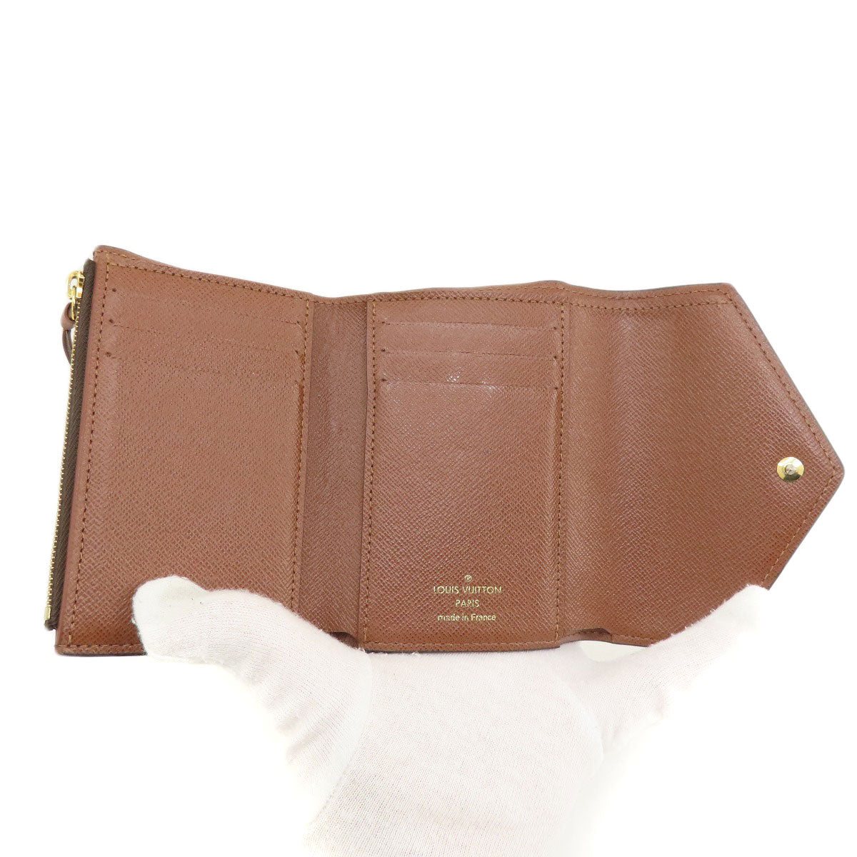 LOUIS VUITTON Bifold Wallet M62472 Monogram canvas Brown Portefeuille Victorine Women  d