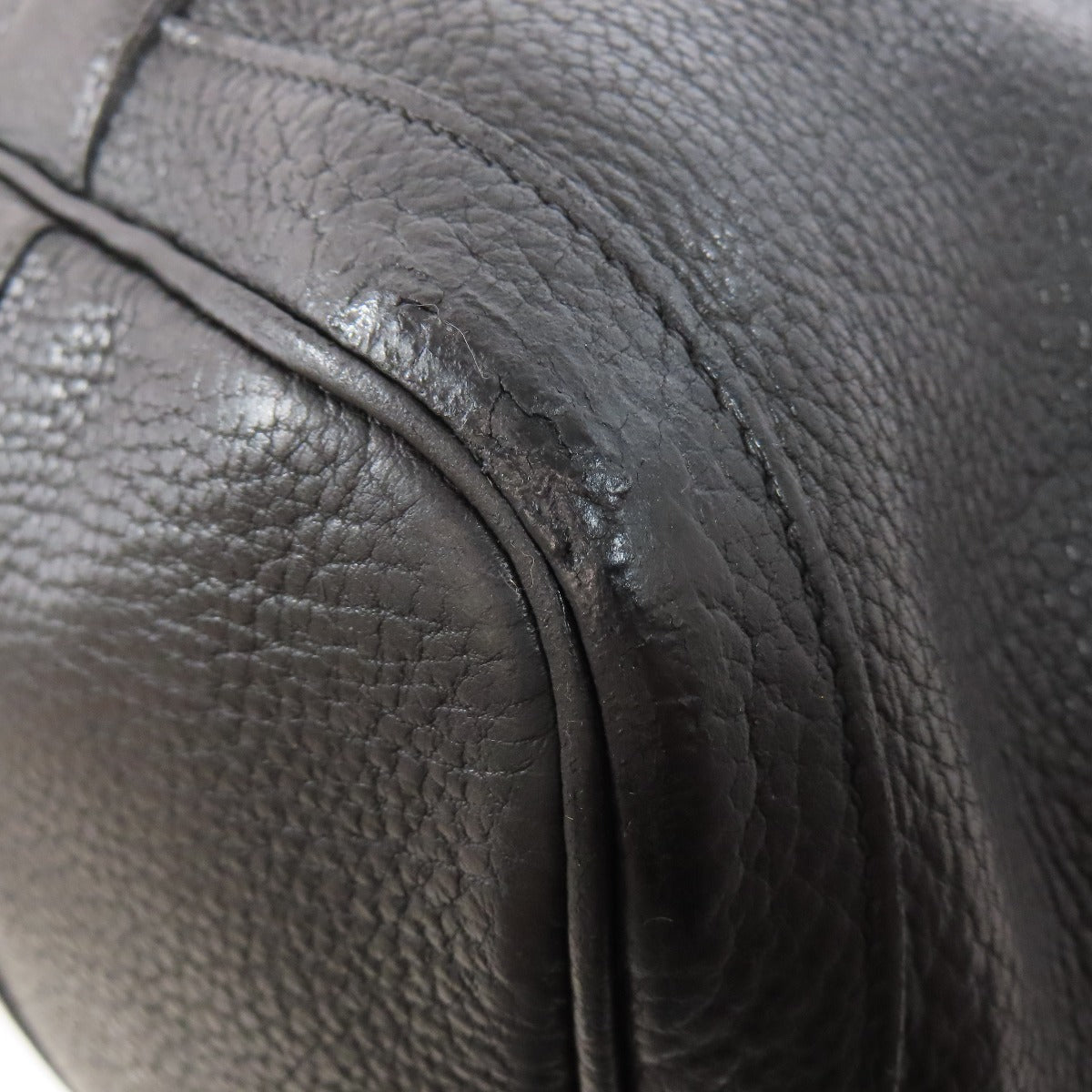HERMES Tote Bag Togo black Garden Party PM SilverMetal Women  d