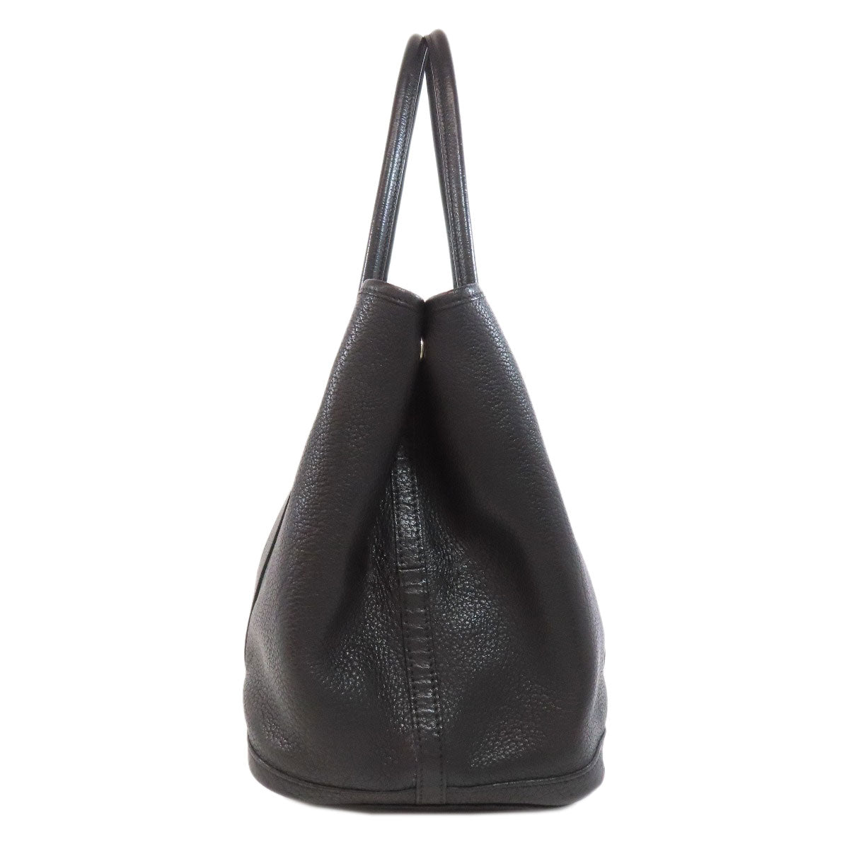 HERMES Tote Bag Togo black Garden Party PM SilverMetal Women  d