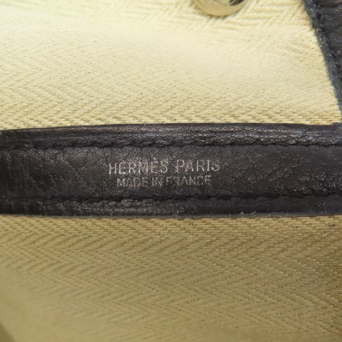 HERMES Tote Bag Togo black Garden Party PM SilverMetal Women  d