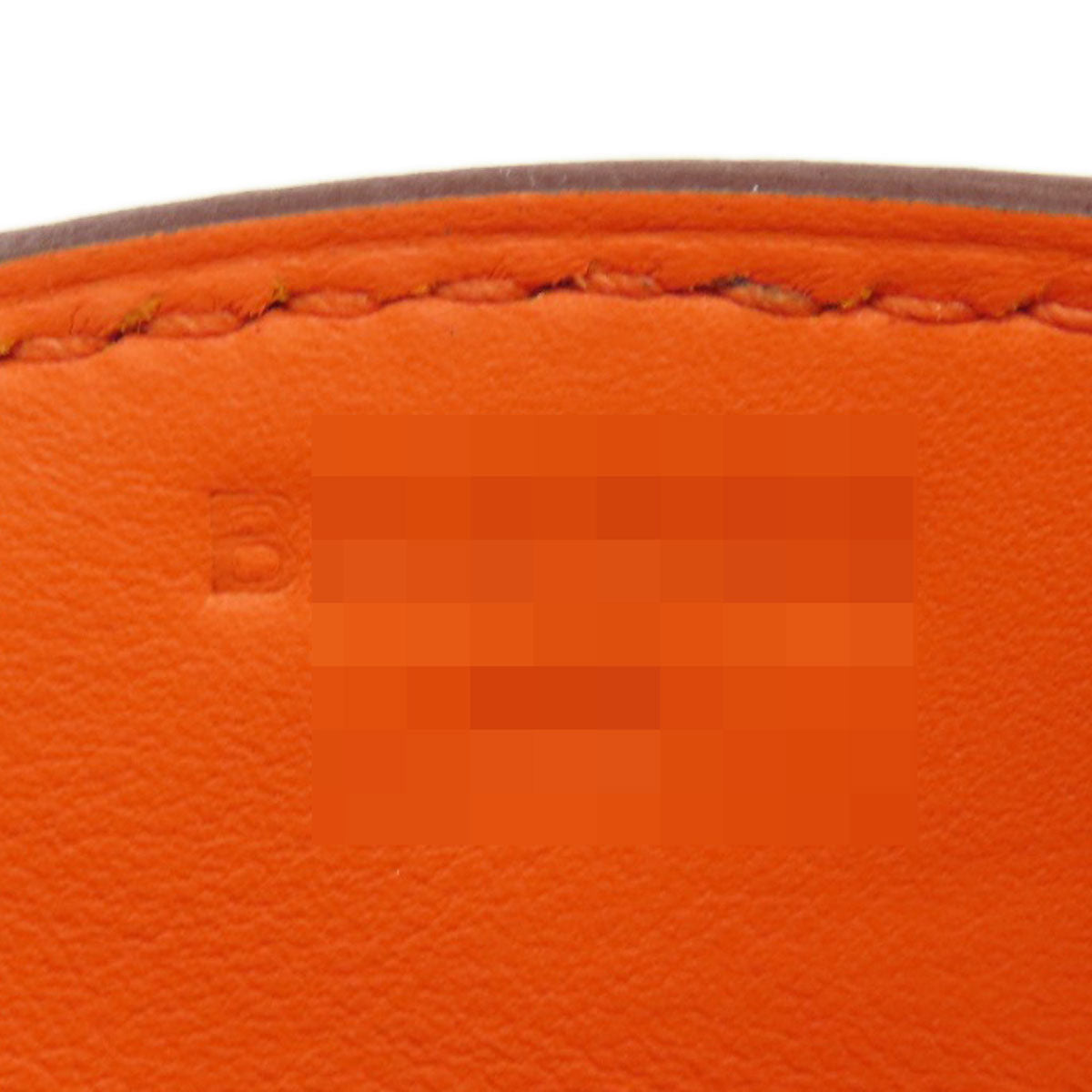HERMES Shoulder Bag Taurillon Clemence Orange Sac A Depeche 21 Silver Metal Women  d