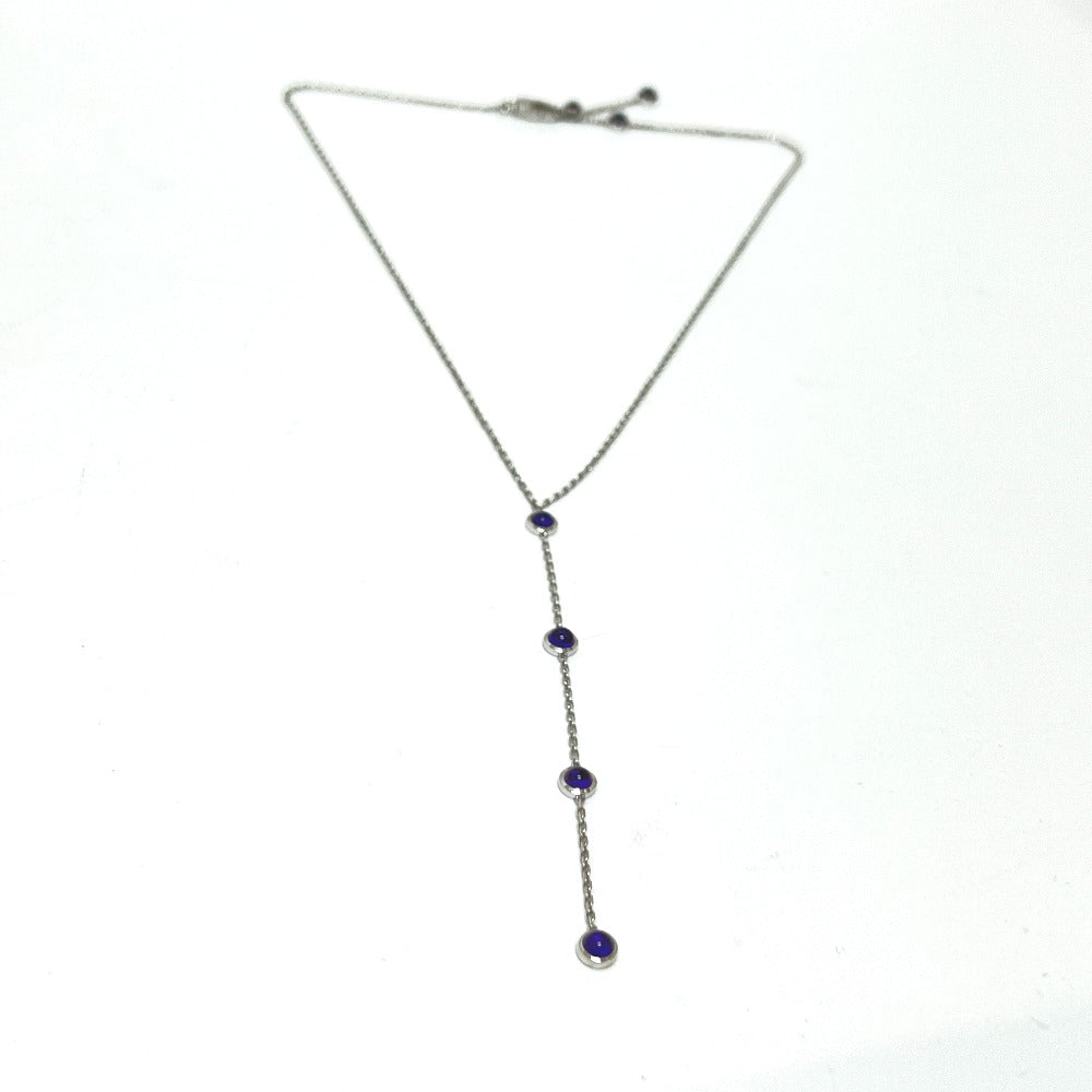 GUCCI Necklace K18WG Silver K18WG Amethyst