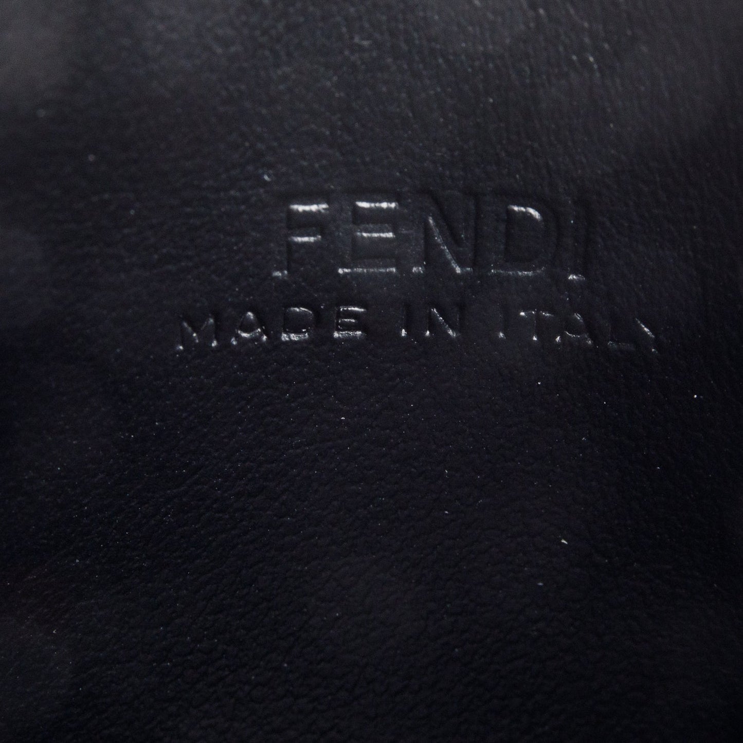 Fendi 2023 Black Calfskin Leather FF Diamonds Card Case