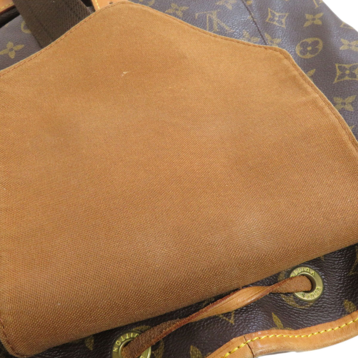 LOUIS VUITTON Backpack M51135 Monogram canvas Brown MontsourisGM Women  d
