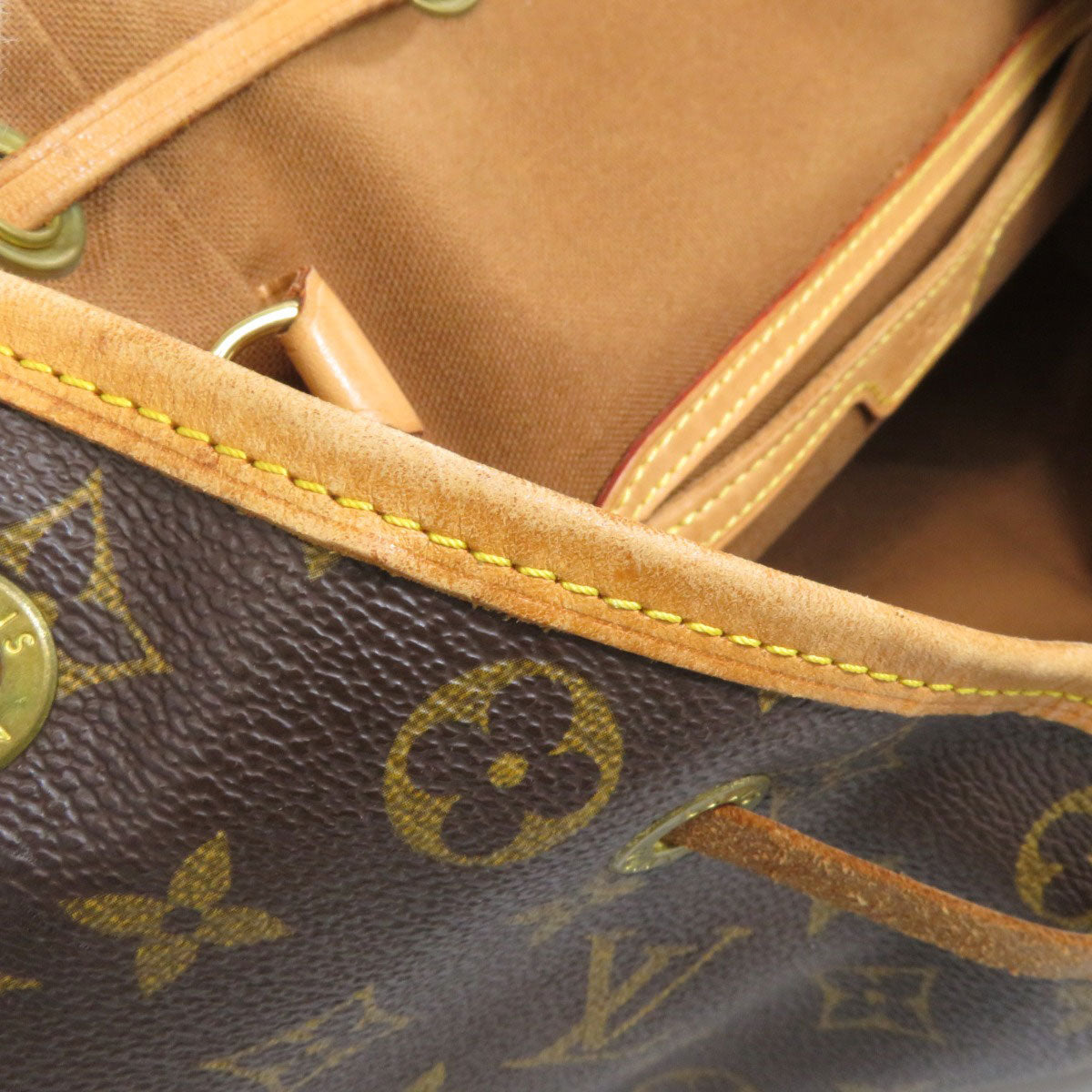LOUIS VUITTON Backpack M51135 Monogram canvas Brown MontsourisGM Women  d