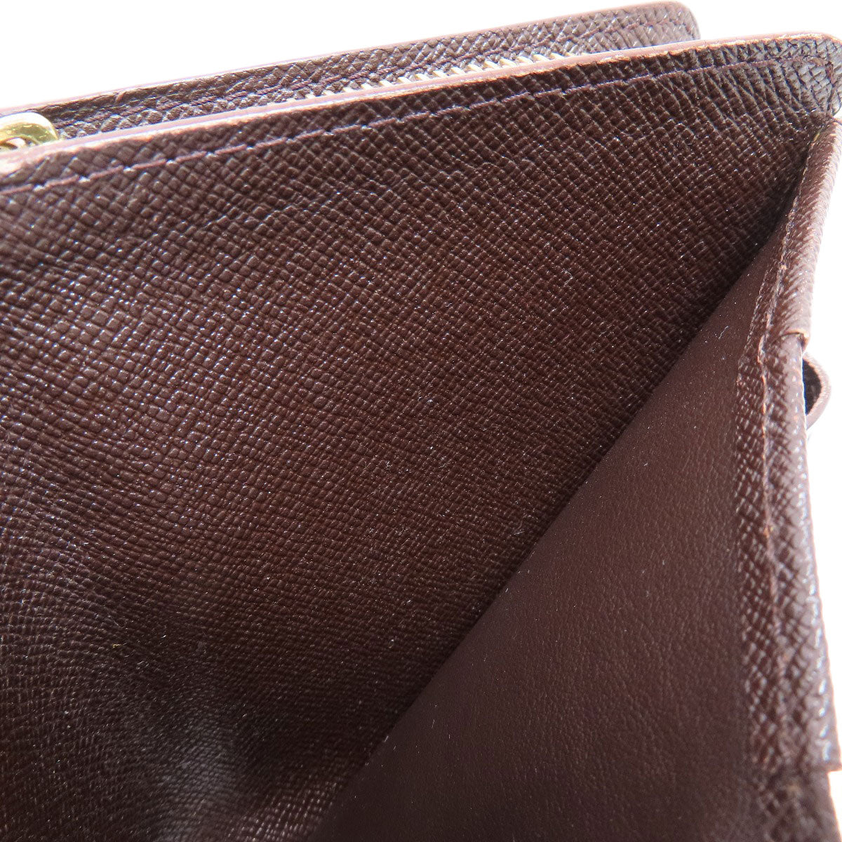LOUIS VUITTON Bifold Wallet M61668 Damier canvas Brown Compact Zip Damier Ebene Women  d