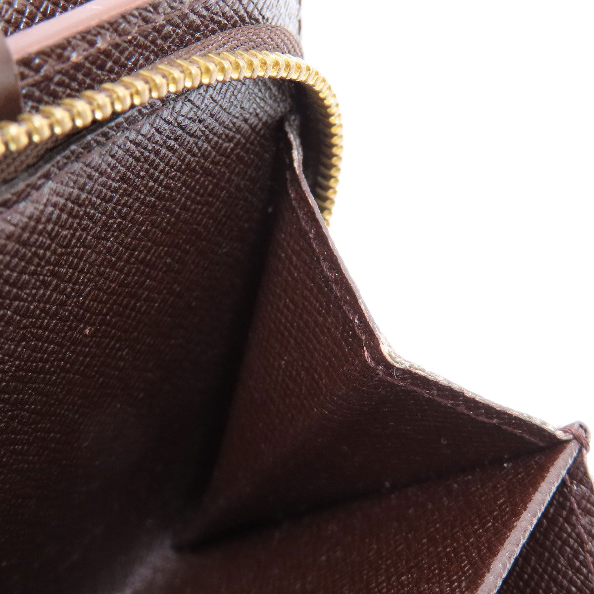 LOUIS VUITTON Bifold Wallet M61668 Damier canvas Brown Compact Zip Damier Ebene Women  d