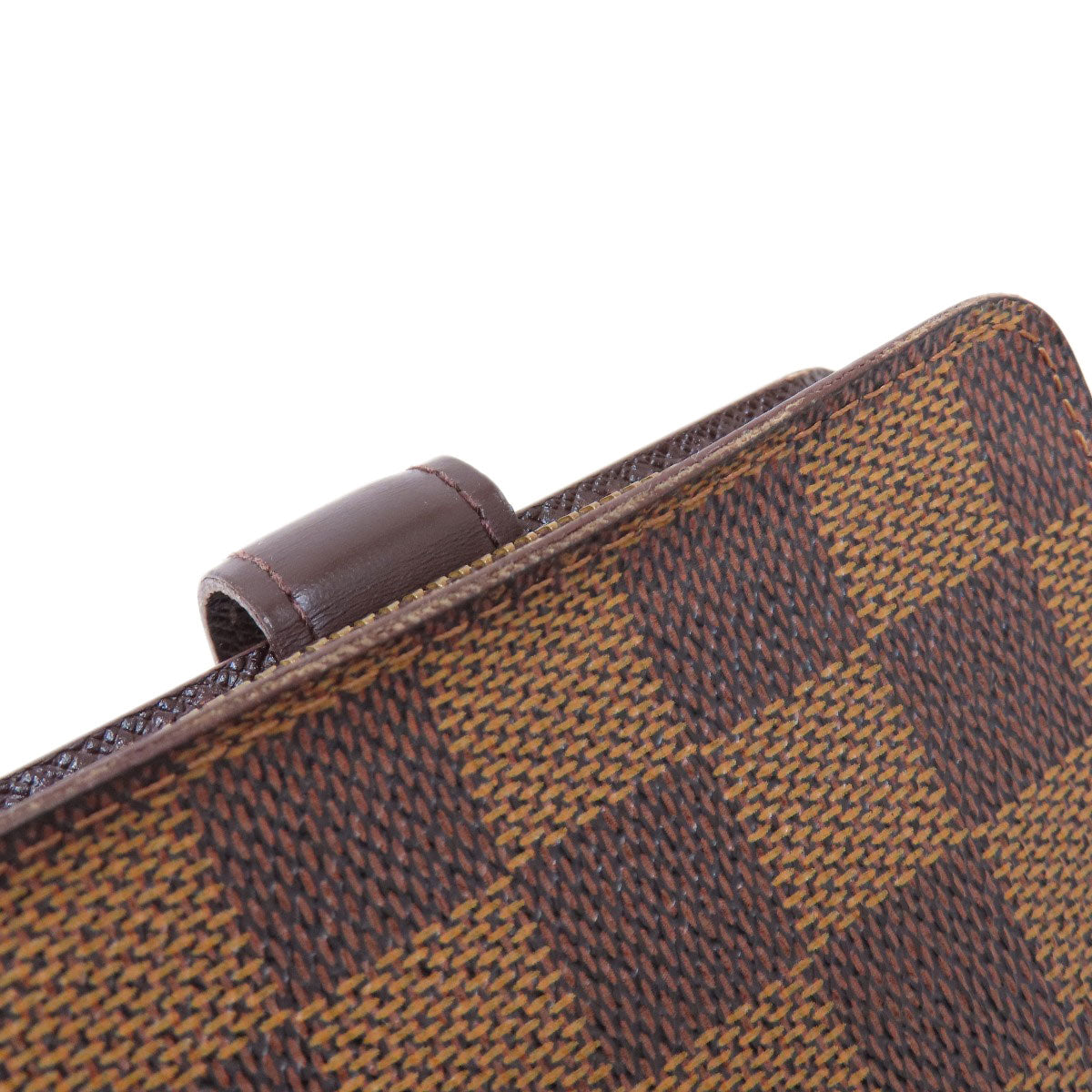 LOUIS VUITTON Bifold Wallet M61668 Damier canvas Brown Compact Zip Damier Ebene Women  d