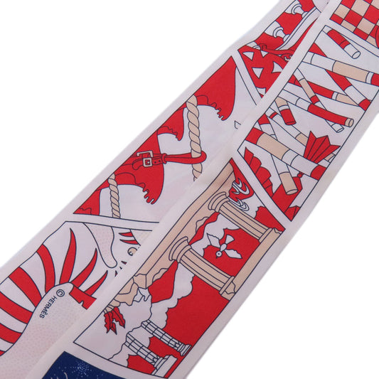 HERMES scarf silk Red Twilly Women  d