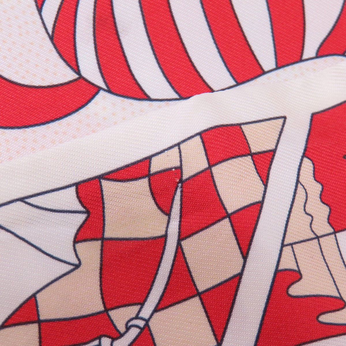 HERMES scarf silk Red Twilly Women  d