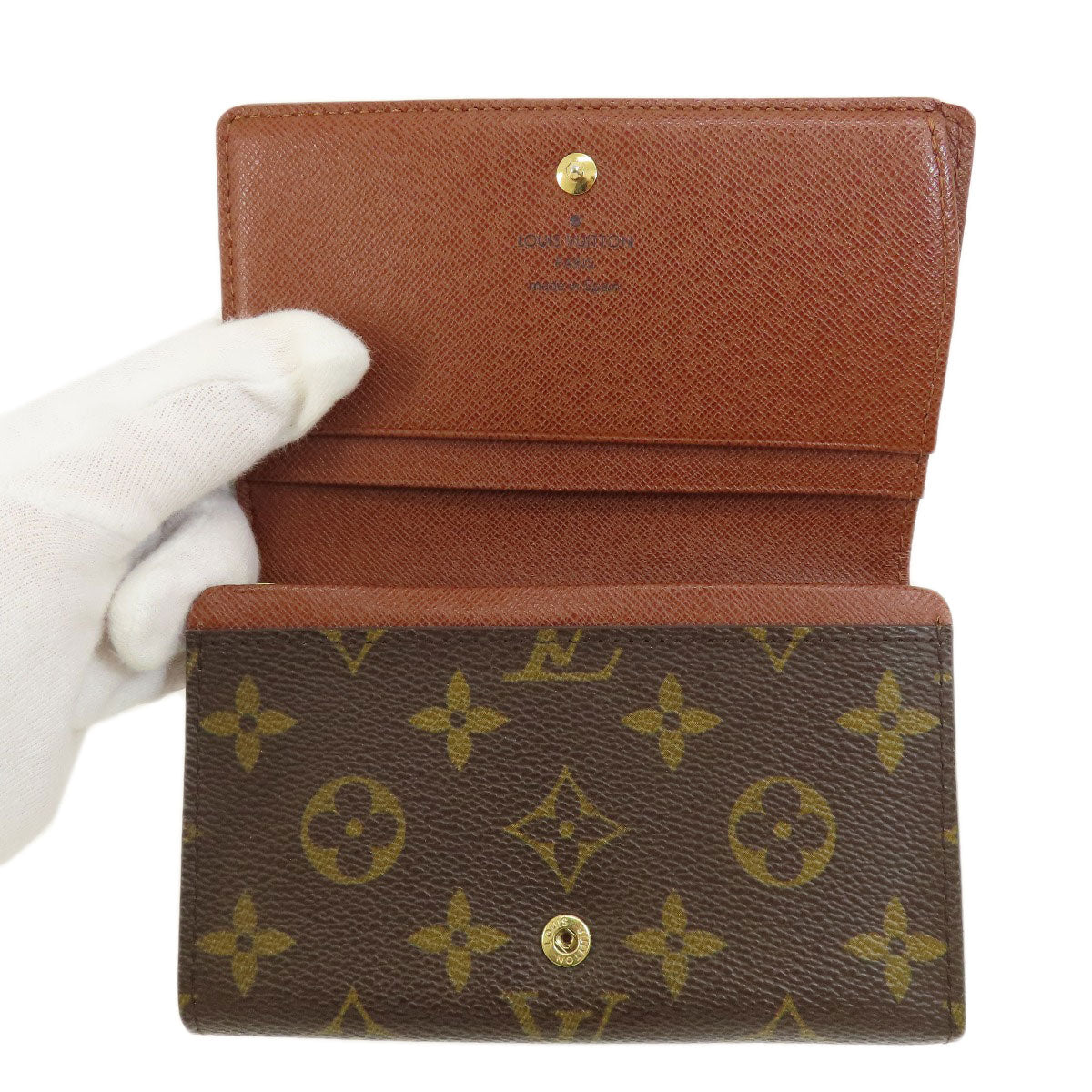 LOUIS VUITTON Bifold Wallet M61730 Monogram canvas Brown Portomonet Bietrezole Women  d