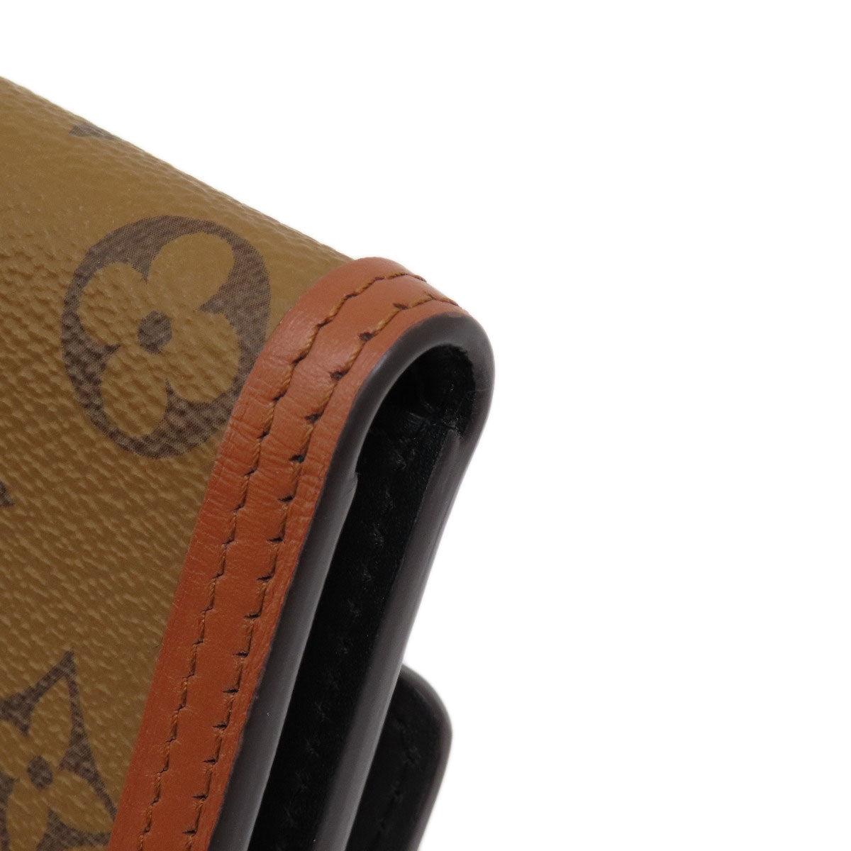 LOUIS VUITTON Bifold Wallet M68725 Monogram reverse Brown Portefeuille Daufine Compact Women  d