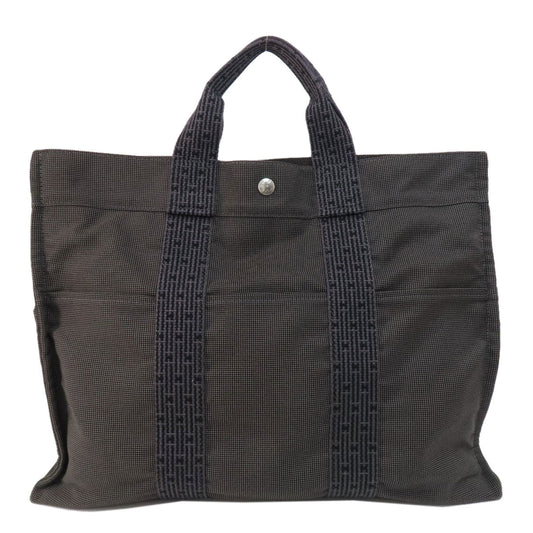 HERMES Tote Bag canvas gray Her LineMM Women(Unisex)  d