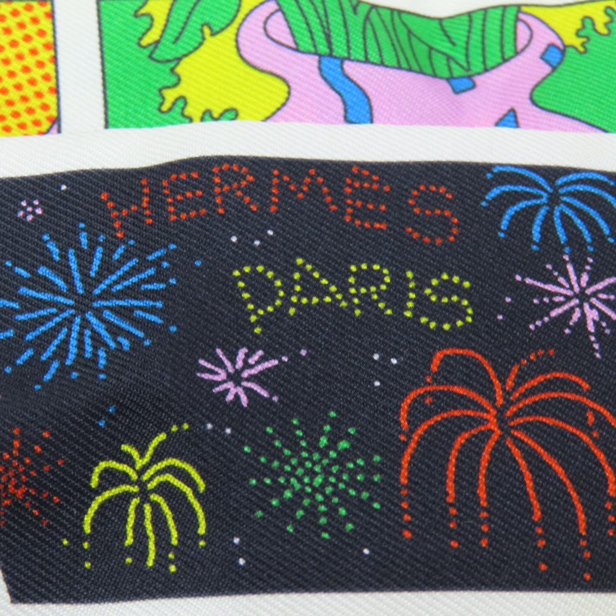 HERMES scarf silk multicolor Twilly Women  d