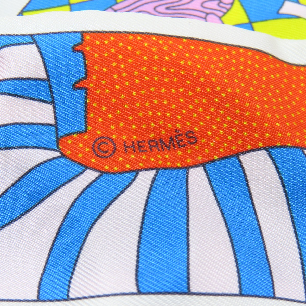 HERMES scarf silk multicolor Twilly Women  d