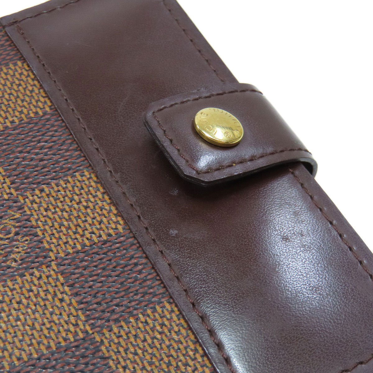 LOUIS VUITTON Bifold Wallet M61668 Damier canvas Brown Compact zip Women  d