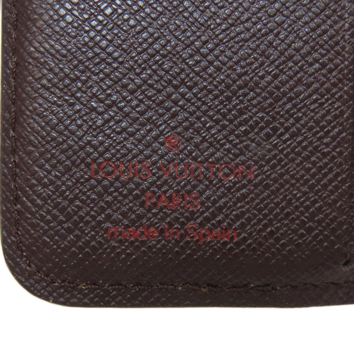 LOUIS VUITTON Bifold Wallet M61668 Damier canvas Brown Compact zip Women  d