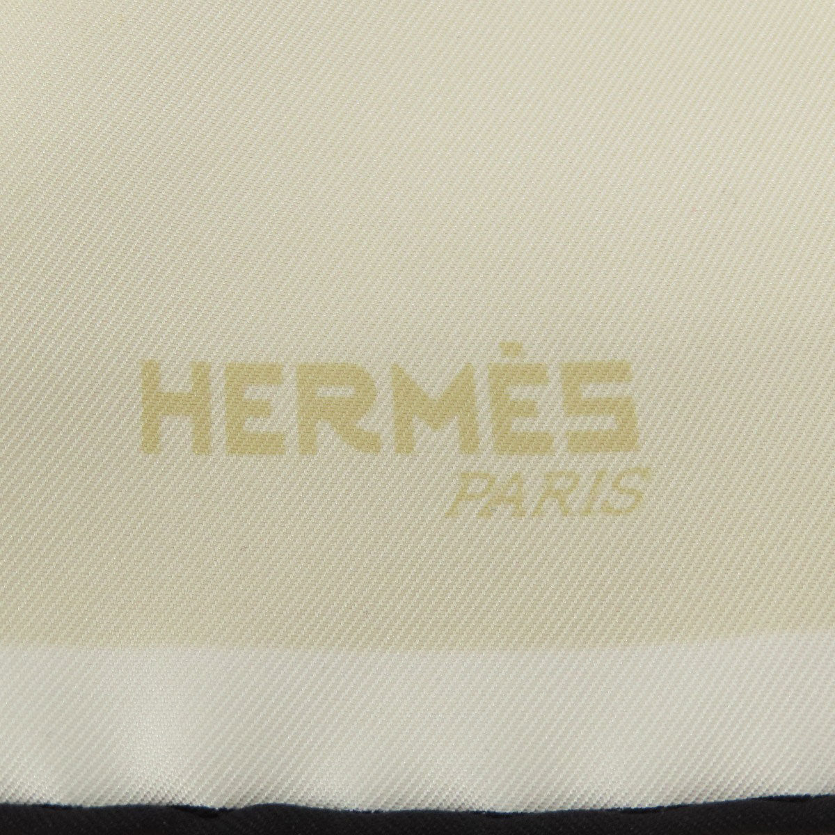 HERMES scarf silk white Carre90 logo Women  d