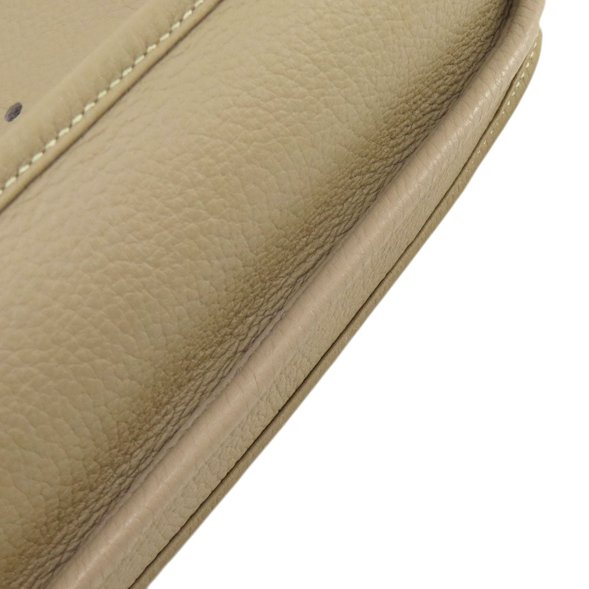 HERMES Shoulder Bag Taurillon Clemence Ocher Evelyn 3 SilverMetal Women  d