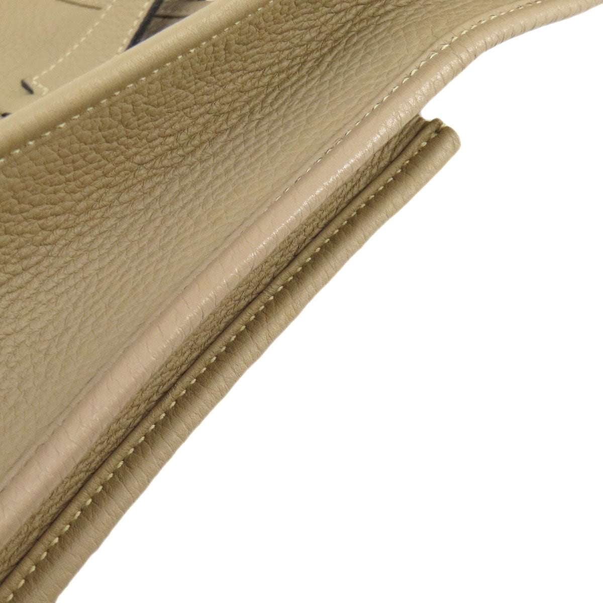 HERMES Shoulder Bag Taurillon Clemence Ocher Evelyn 3 SilverMetal Women  d