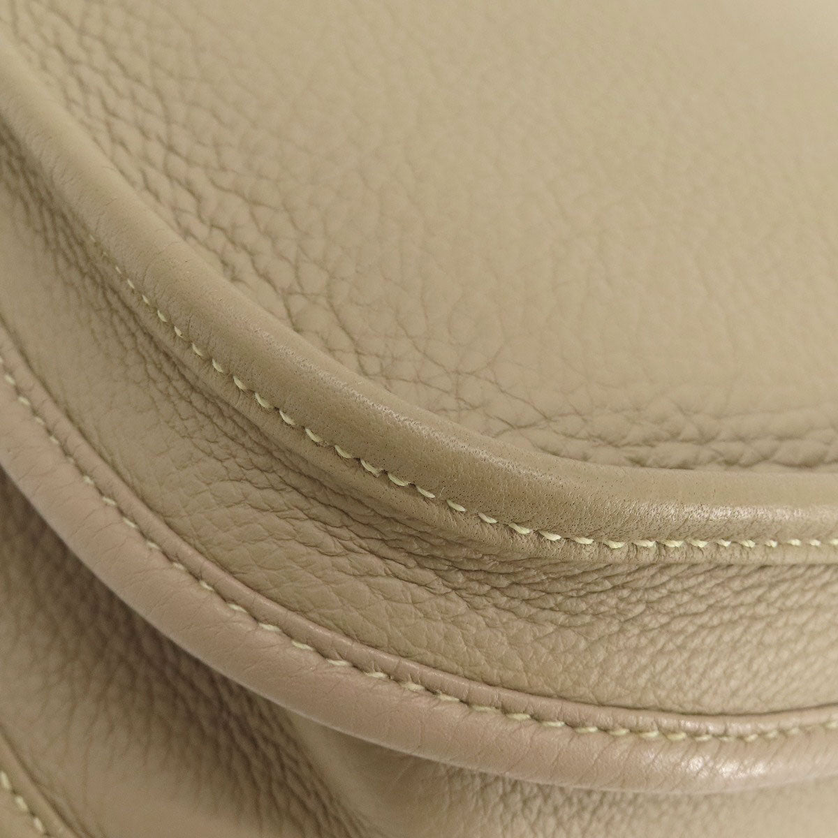 HERMES Shoulder Bag Taurillon Clemence Ocher Evelyn 3 SilverMetal Women  d