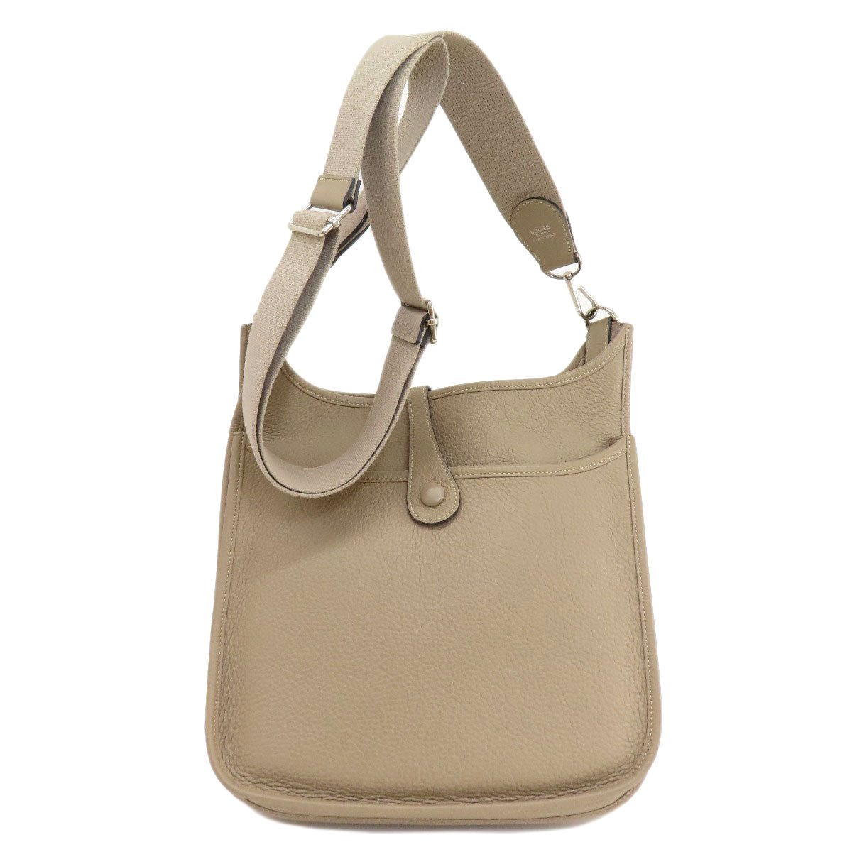 HERMES Shoulder Bag Taurillon Clemence Ocher Evelyn 3 SilverMetal Women  d