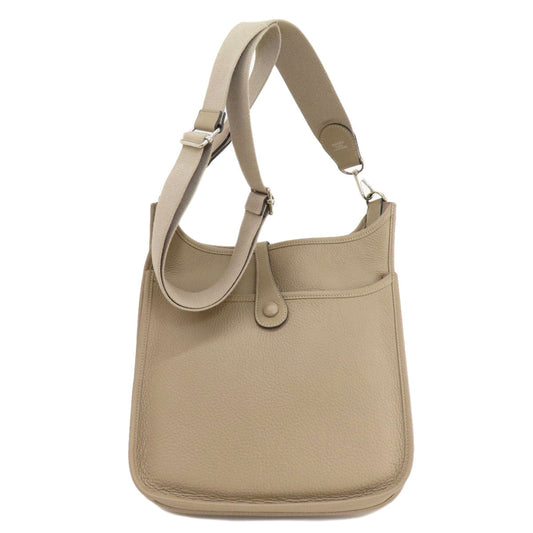 HERMES Shoulder Bag Taurillon Clemence Ocher Evelyn 3 SilverMetal Women  d