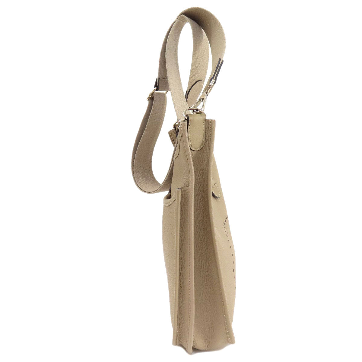 HERMES Shoulder Bag Taurillon Clemence Ocher Evelyn 3 SilverMetal Women  d