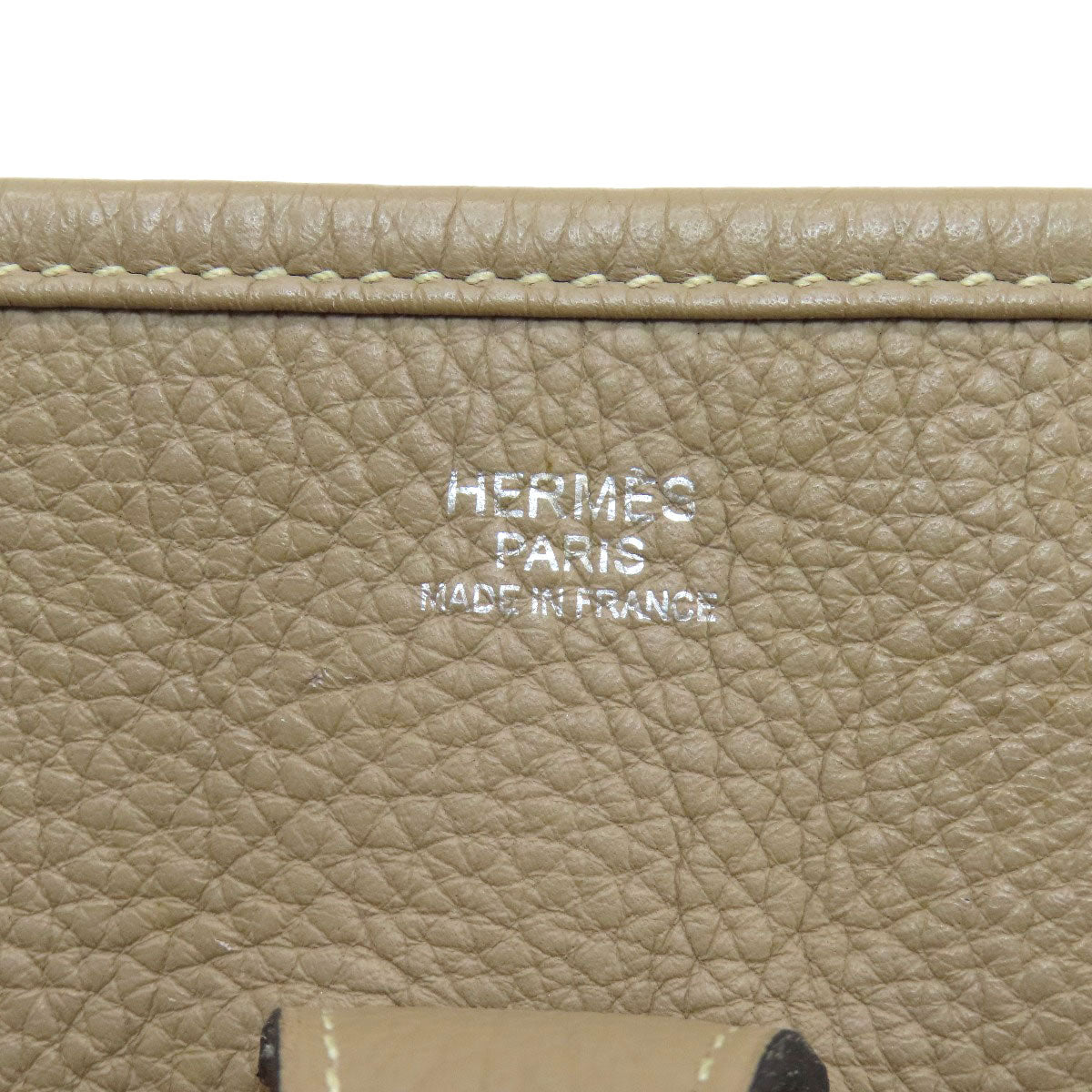 HERMES Shoulder Bag Taurillon Clemence Ocher Evelyn 3 SilverMetal Women  d