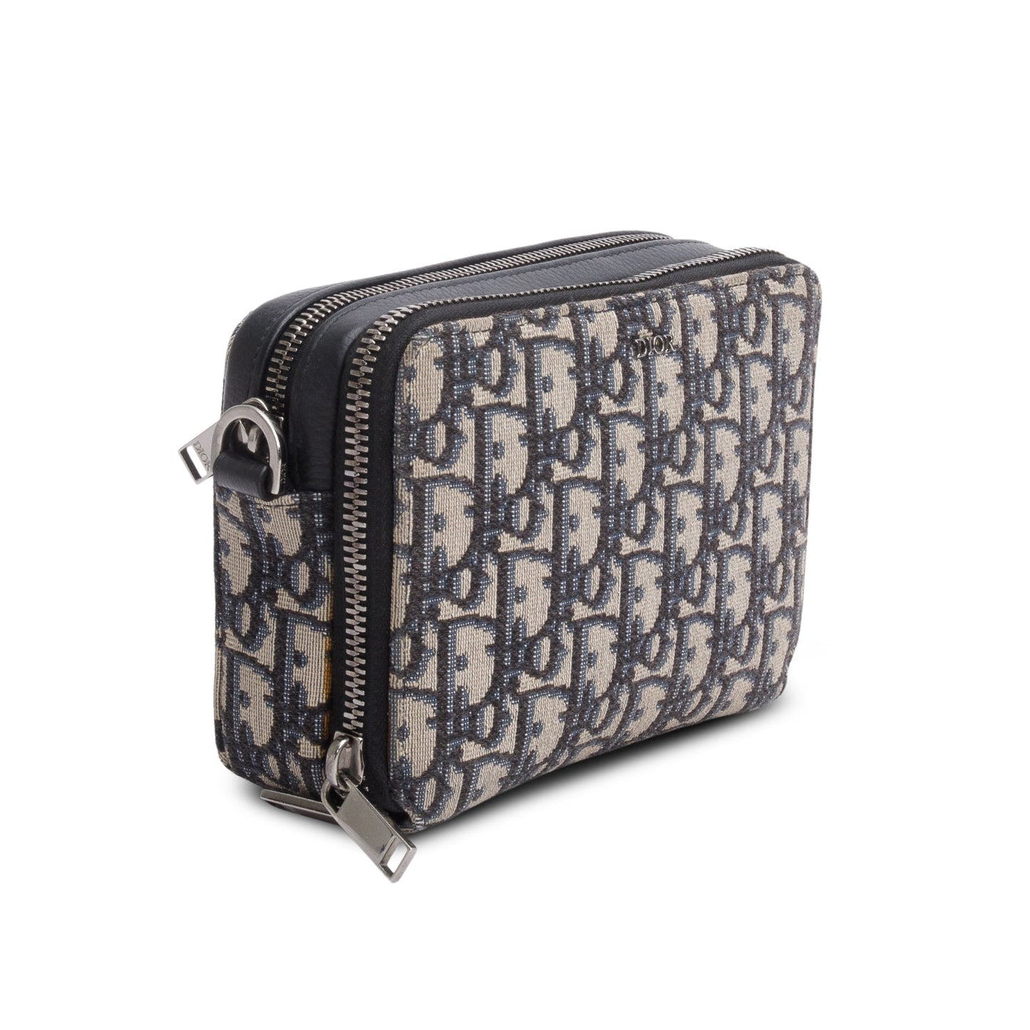 Christion Dior 2020 Oblique Jacquard Zipped Pouch Crossbody