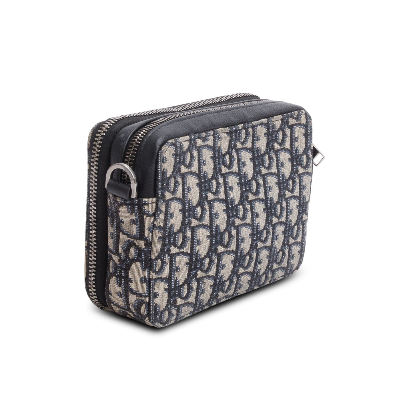 Christion Dior 2020 Oblique Jacquard Zipped Pouch Crossbody