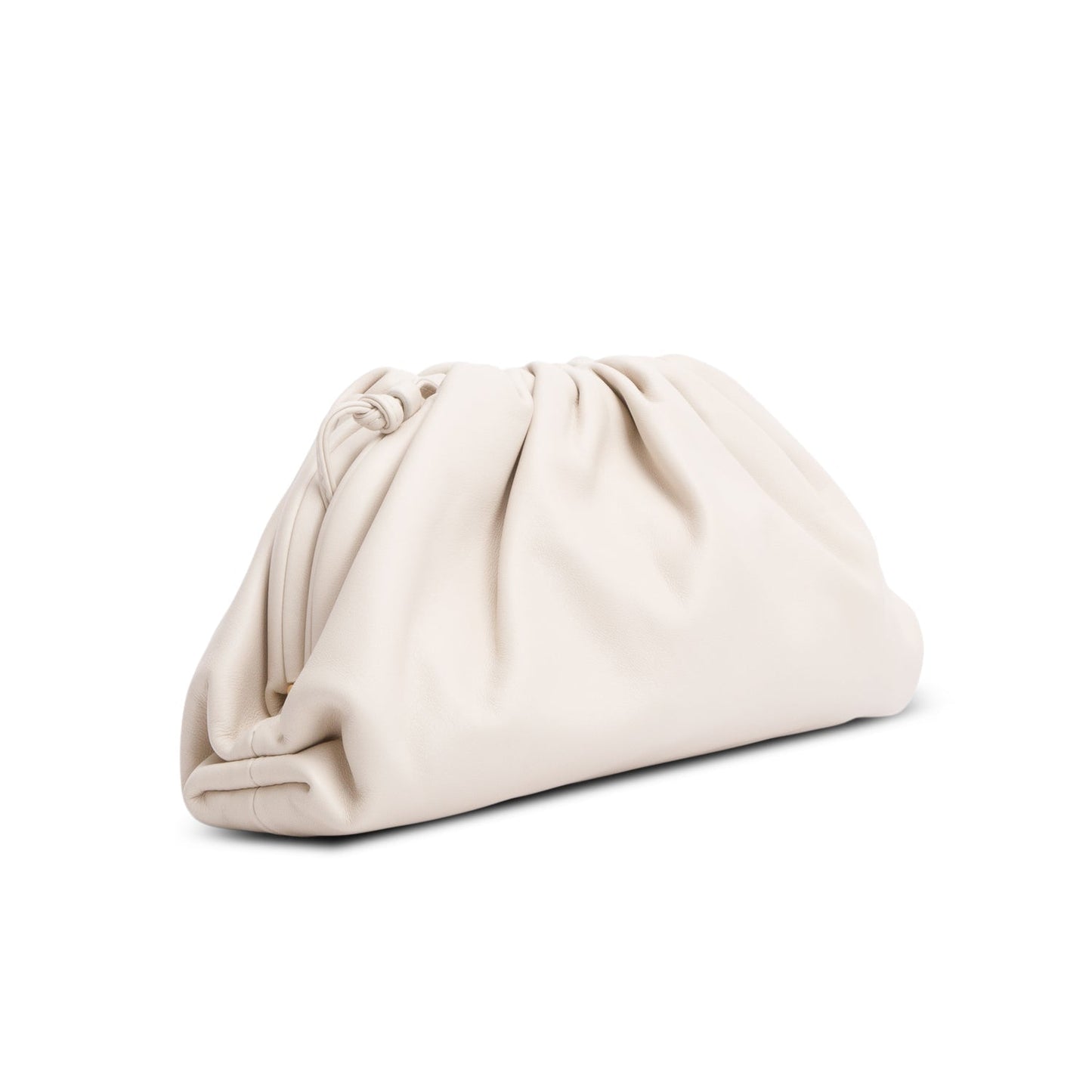 Bottega Veneta White Butter Calfskin Leather The Mini Pouch