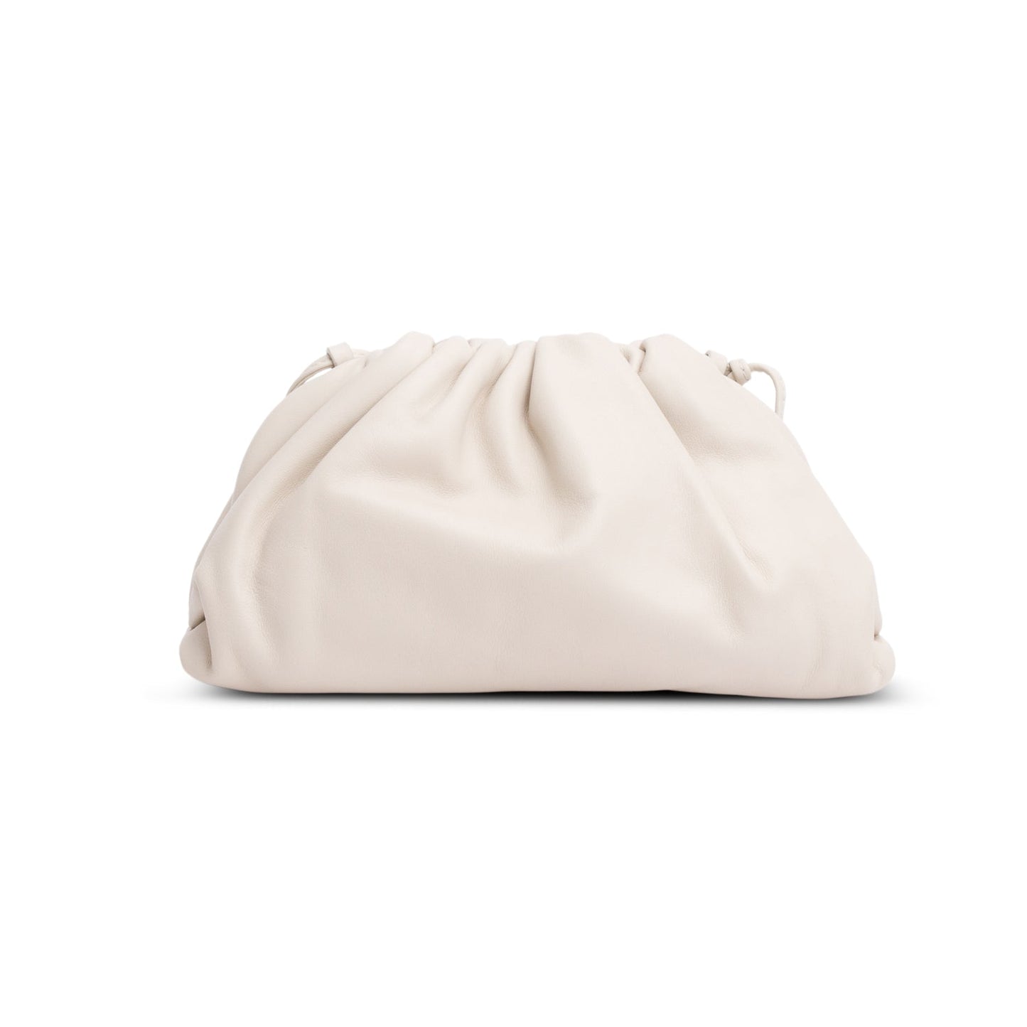 Bottega Veneta White Butter Calfskin Leather The Mini Pouch