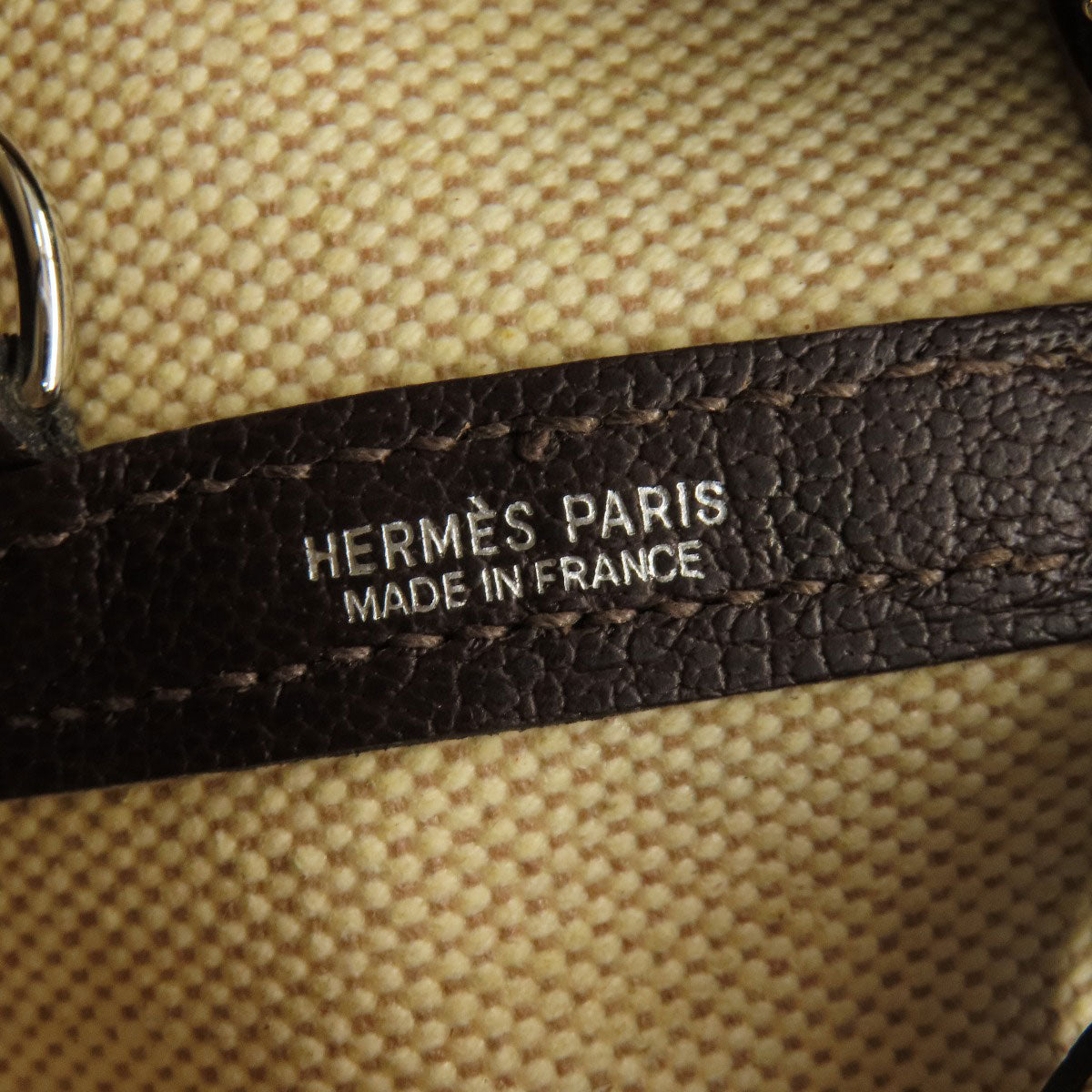 HERMES Tote Bag Tower ash beige Garden Zip PM SilverMetal Women  d