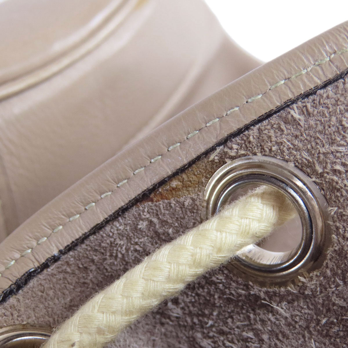HERMES Tote Bag Calfskin gray Lunch one belt Women  d