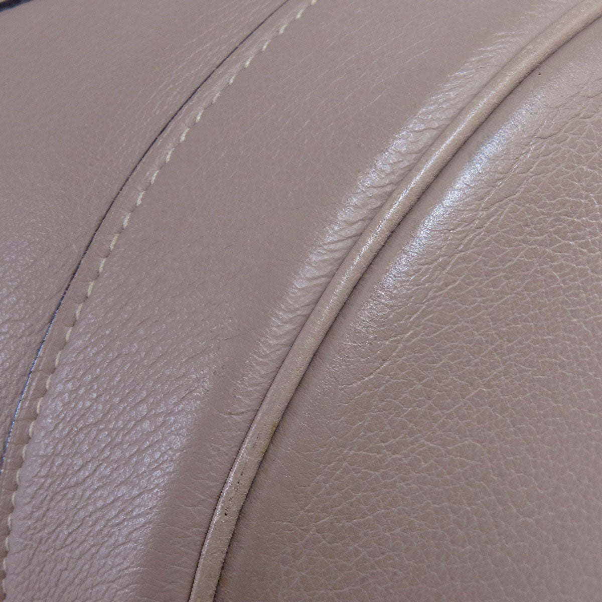 HERMES Tote Bag Calfskin gray Lunch one belt Women  d