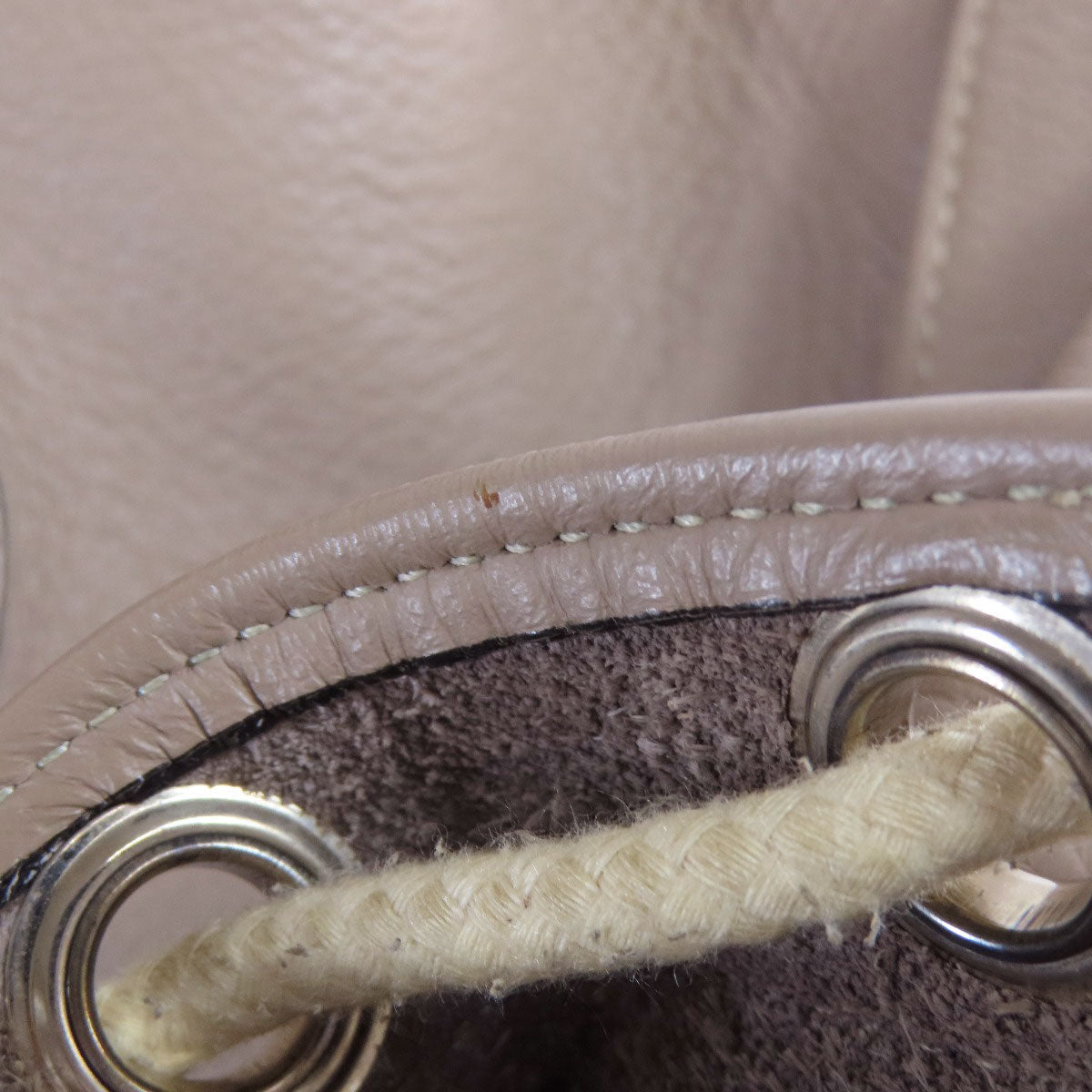 HERMES Tote Bag Calfskin gray Lunch one belt Women  d