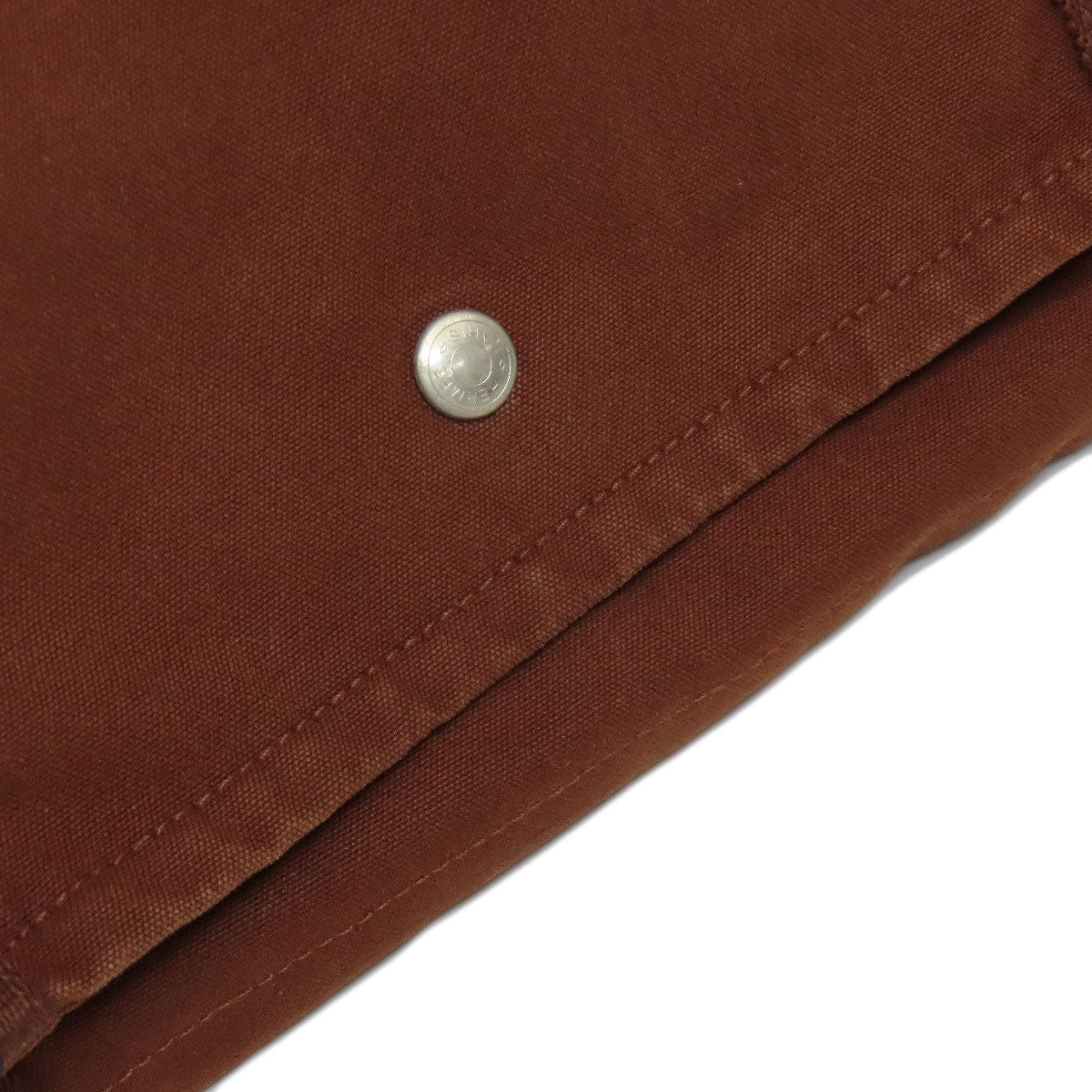 HERMES Shoulder Bag canvas Brown Sac Fourre Tout Bassus Women  d