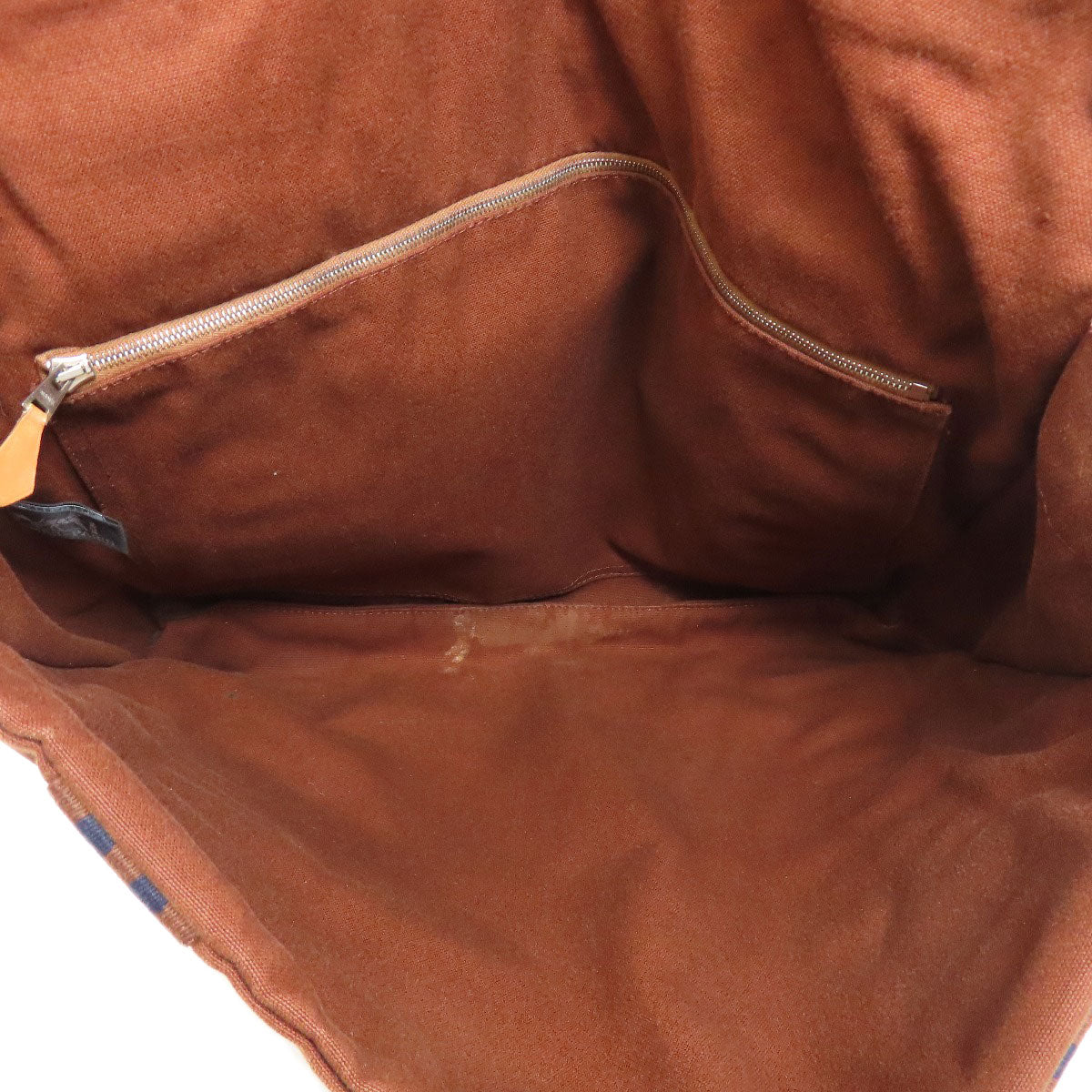 HERMES Shoulder Bag canvas Brown Sac Fourre Tout Bassus Women  d