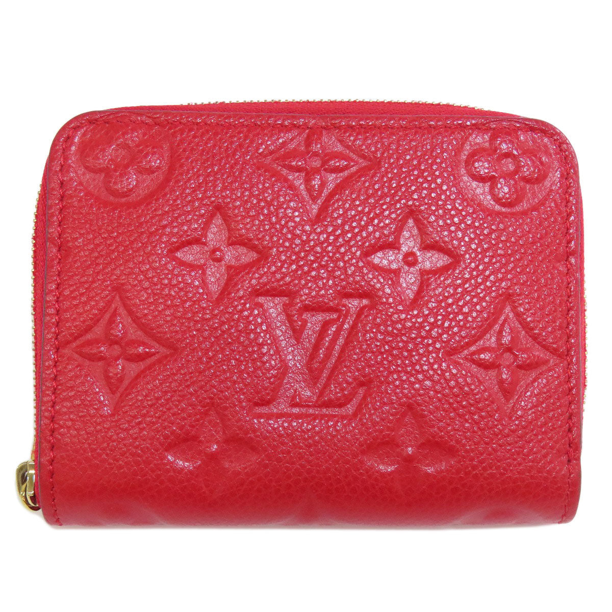 LOUIS VUITTON Coin case M60740 Ann Platt Red Zippy coin purse Women  d
