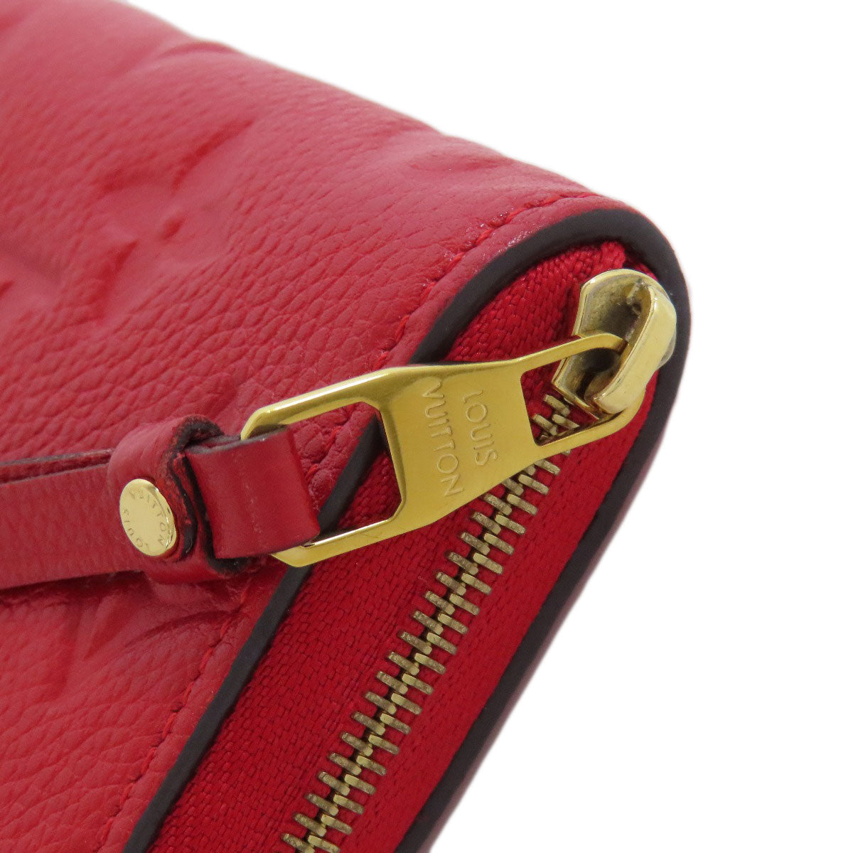 LOUIS VUITTON Coin case M60740 Ann Platt Red Zippy coin purse Women  d