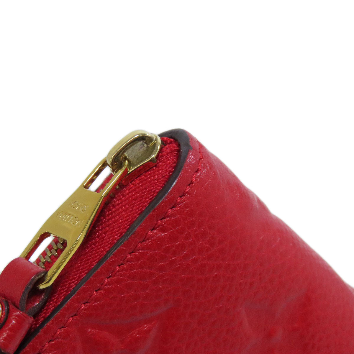 LOUIS VUITTON Coin case M60740 Ann Platt Red Zippy coin purse Women  d